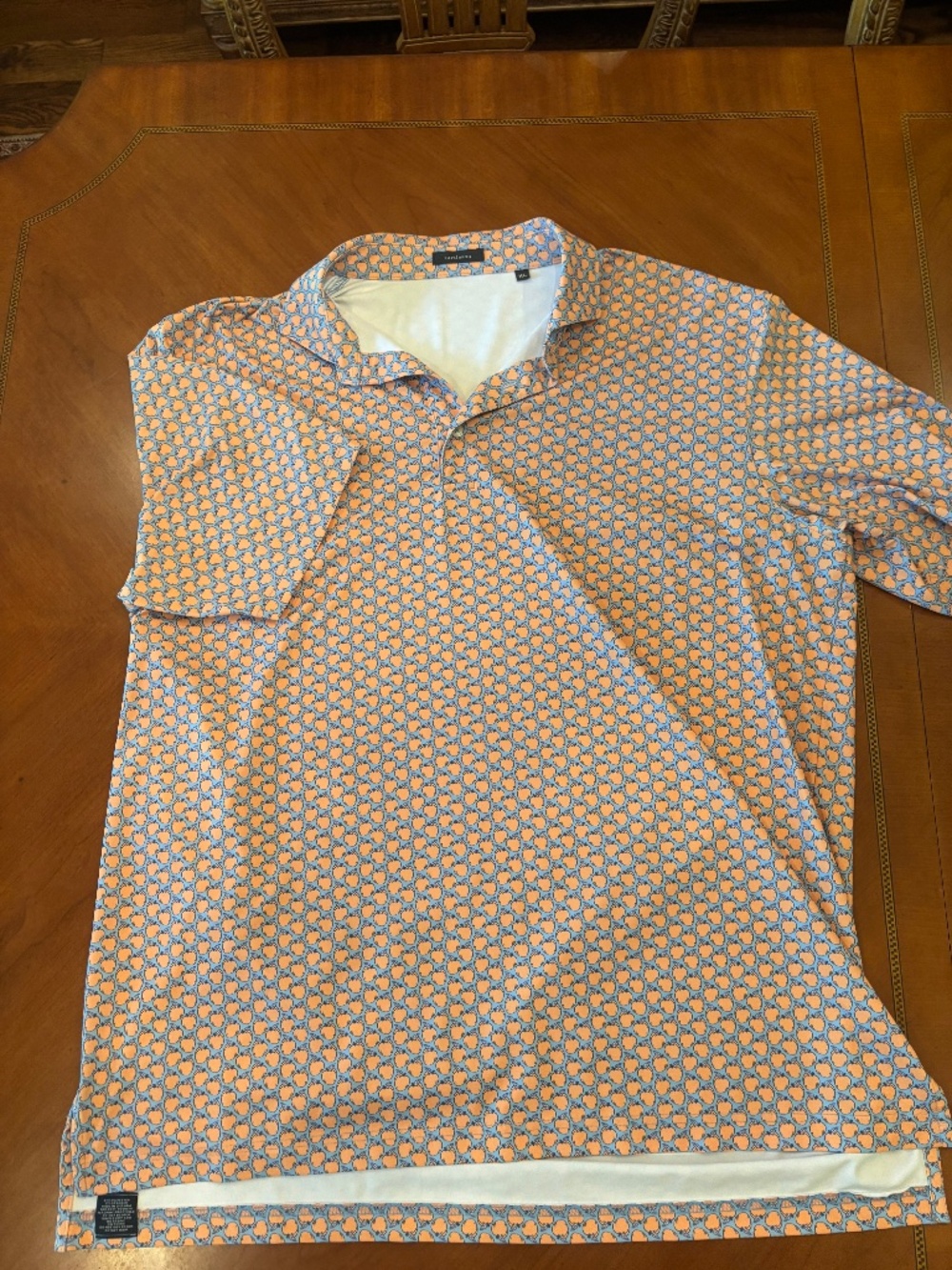 Men’s golf shirt peaches